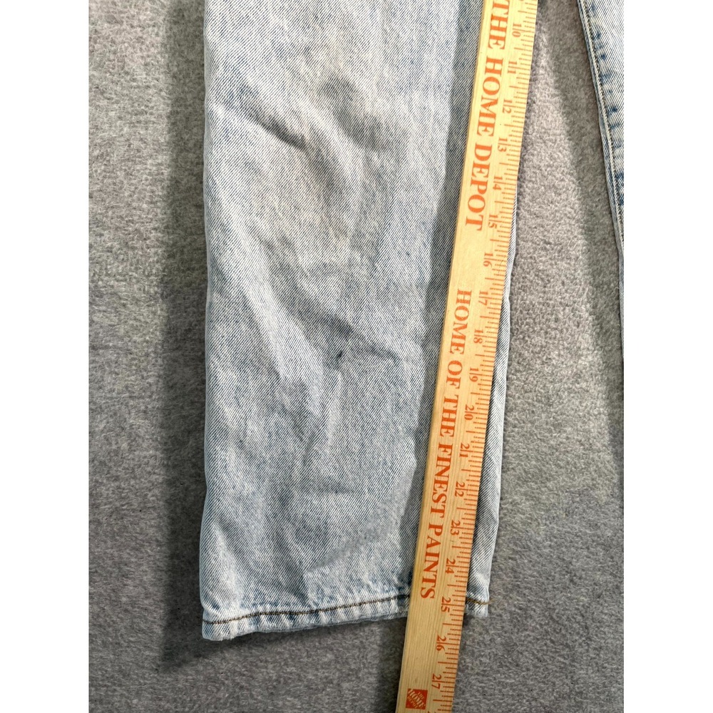 Levi's Ribcage Straight Ankle Jeans Womens 25 Blue Denim Cotton Light Wash - Picture 3 of 16